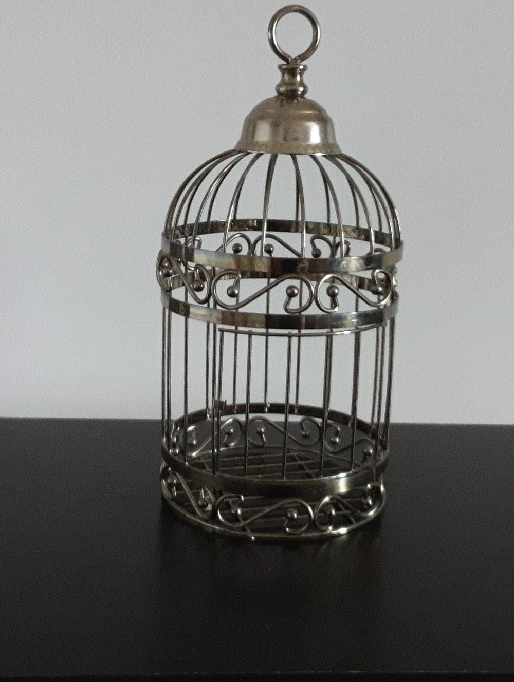 Decorative Metal Birdcage Accent -